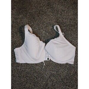 Frederick's of Hollywood Bra White Shear Lace Bra Large